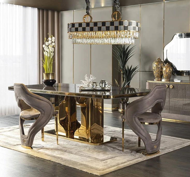 

Легкий роскошный обеденный стул, современный дизайн, художественный элитный одиночный стул, стул со спинкой для виллы