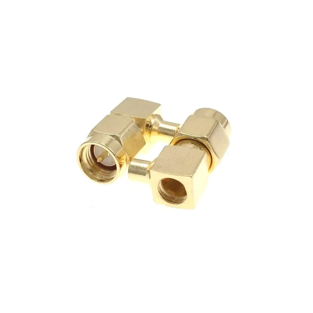 Conector RF semirrígido de soldadura de ángulo recto macho SMA, RG405, 0.086"