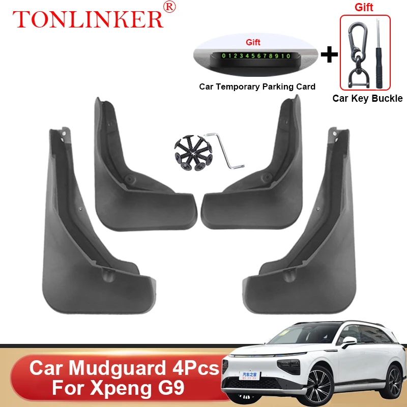 

TONLINKER Car Mudguard For Xpeng G9 SUV 98 kWh 78.2 kWh 2022 2023 Mudguards Splash Guards Front Rear Fender Mudflaps Accessories