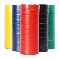 Color Insulating Electrical Tape PVC Wear-resistant Flame Retardant Lead-free Waterproof Eletrician Black Red Blue Green