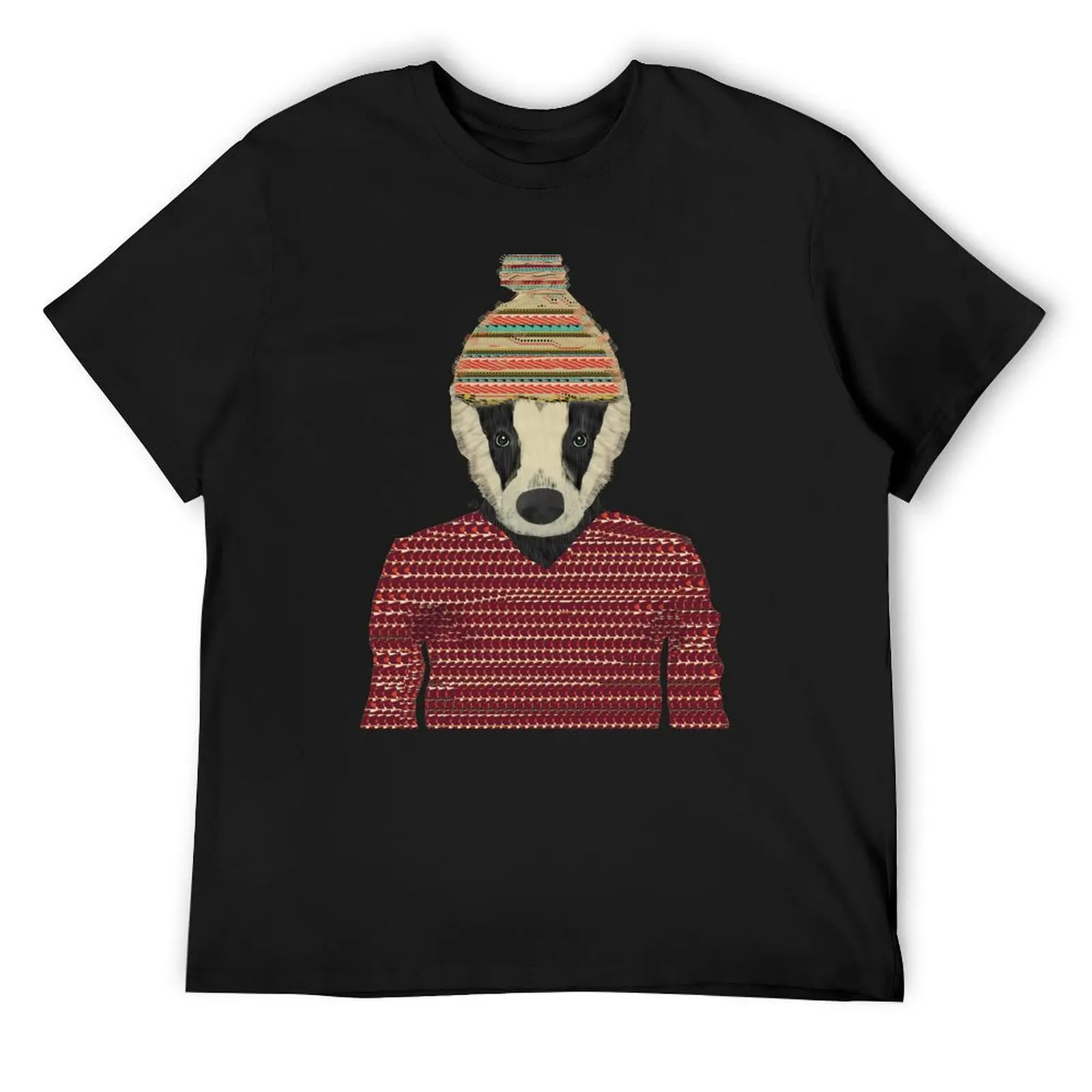 

Seb the badger T-Shirt summer 2025 cheap stuff quick drying anime stuff mens designer t shirt