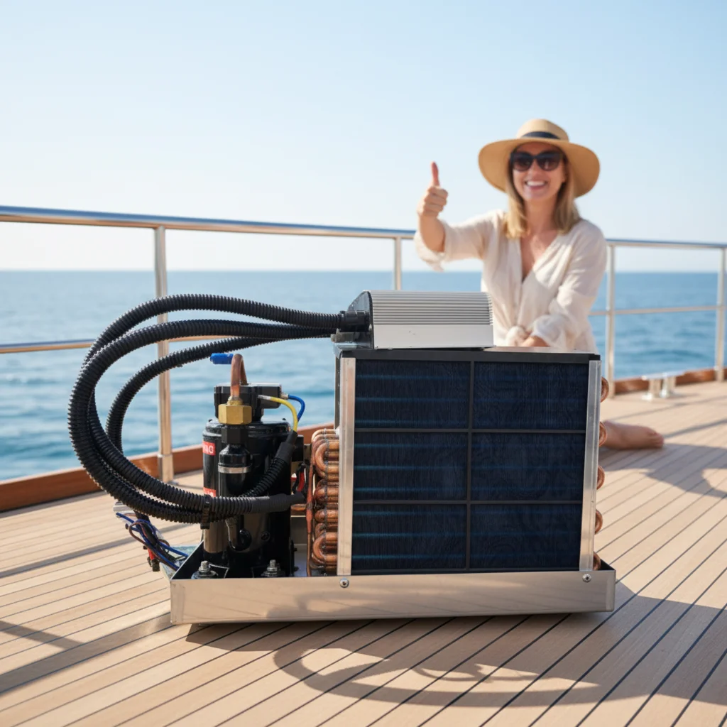 24V DC 12000 BTU 8000BTU USA Europe Small Yacht Marine air Conditioner