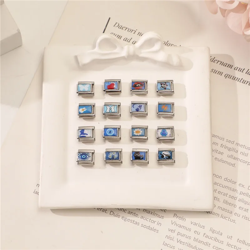 جديد جميل الحيوانات الأليفة القطط والكلاب وصلات سحرية إيطالية تناسب 9 مللي متر سوار الفولاذ المقاوم للصدأ النساء الرجال DIY بها بنفسك صنع المجوهرات #1