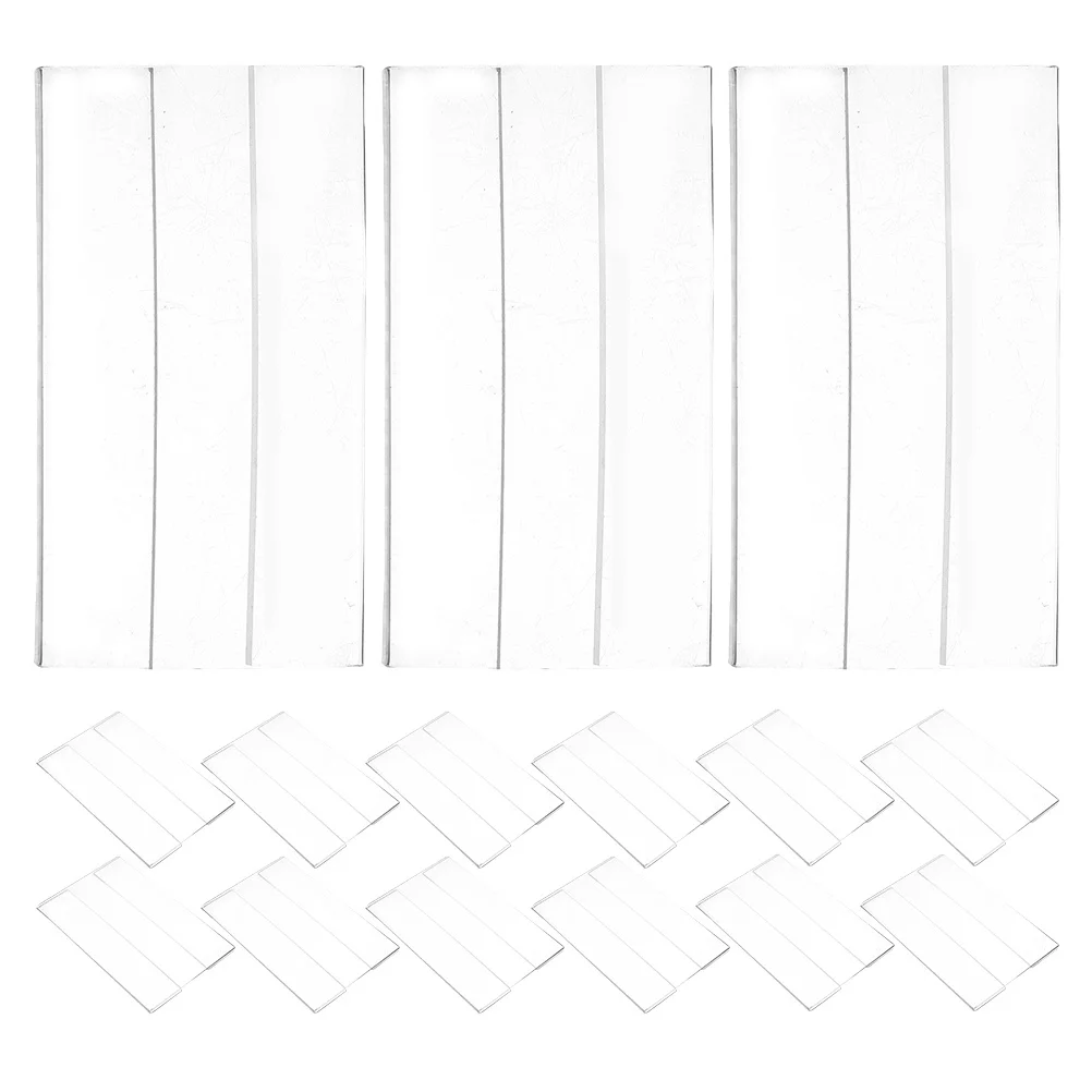 

20Pcs Flat Label Holders Acrylic Clear Price Tag Display for Retail Stores Supermarkets Shelves Transparent Sign Holders Market