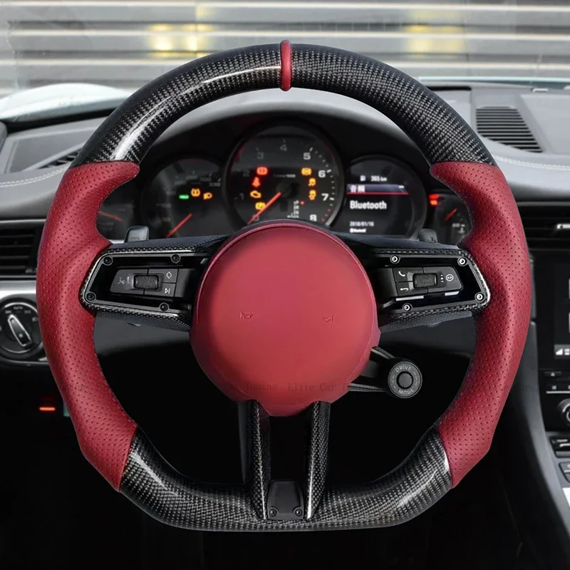 Car Steering Wheel for Porsche Macan Cayenne Panamera Taycan 718 Cayman 991 992 911 Carrera GT2 3 4 Steering Wheel Plug and Play