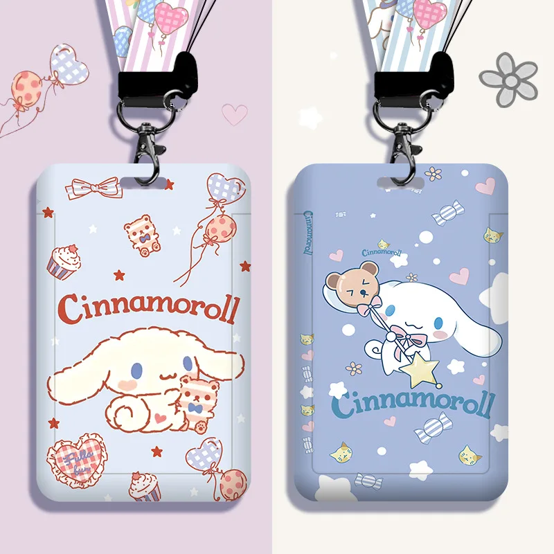 Sanrio Cartoon Student Campus Card Set, ID Set, Work Permit, Public Transportation, Subway with Hanging Rope, Neck Hanging image 2