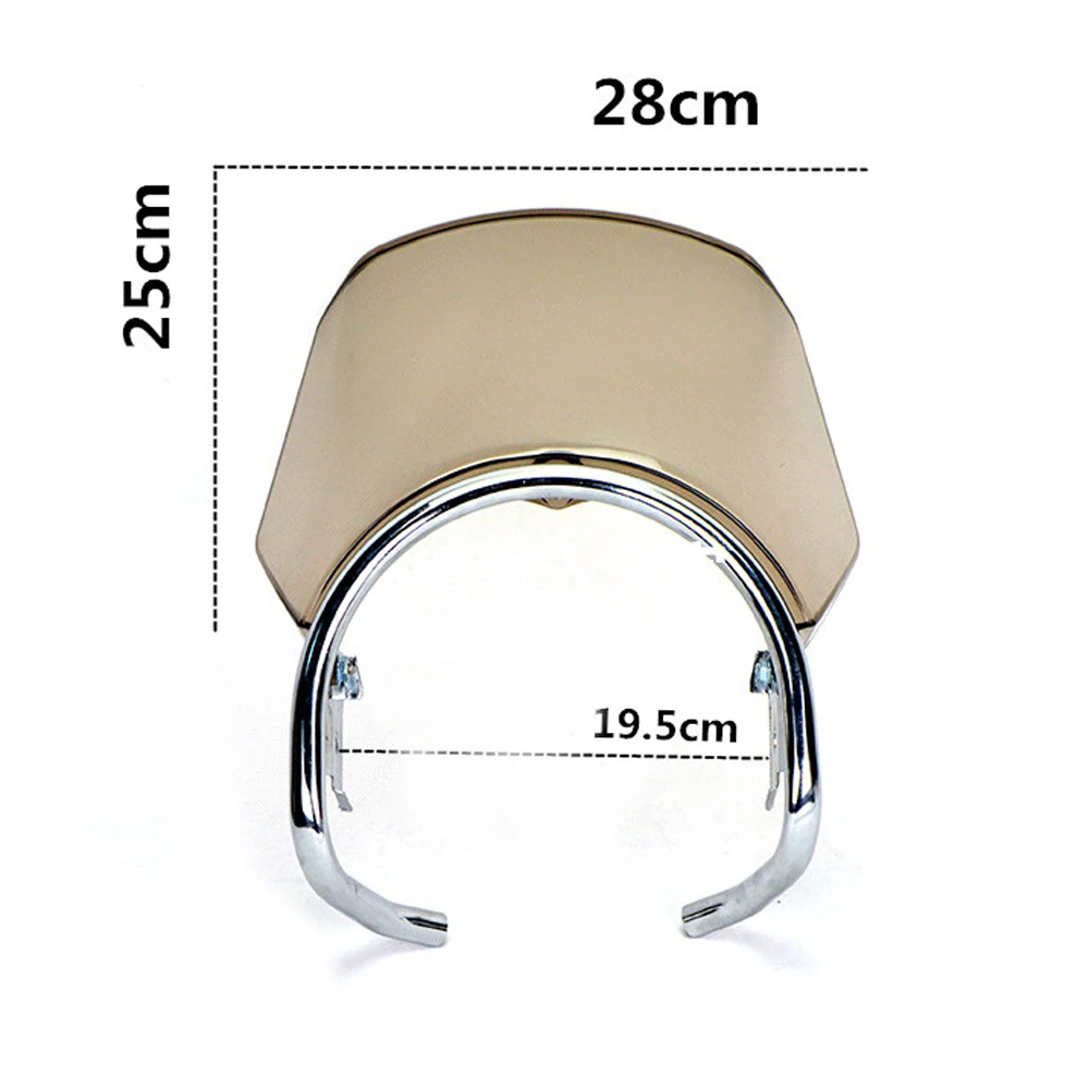 

Motorcycle Front Windshield Air Deflector for Jianshe Yamaha YMH YBR125 JYM125 JS125 YBR JYM 125cc Motorbike Body Frame Glasses