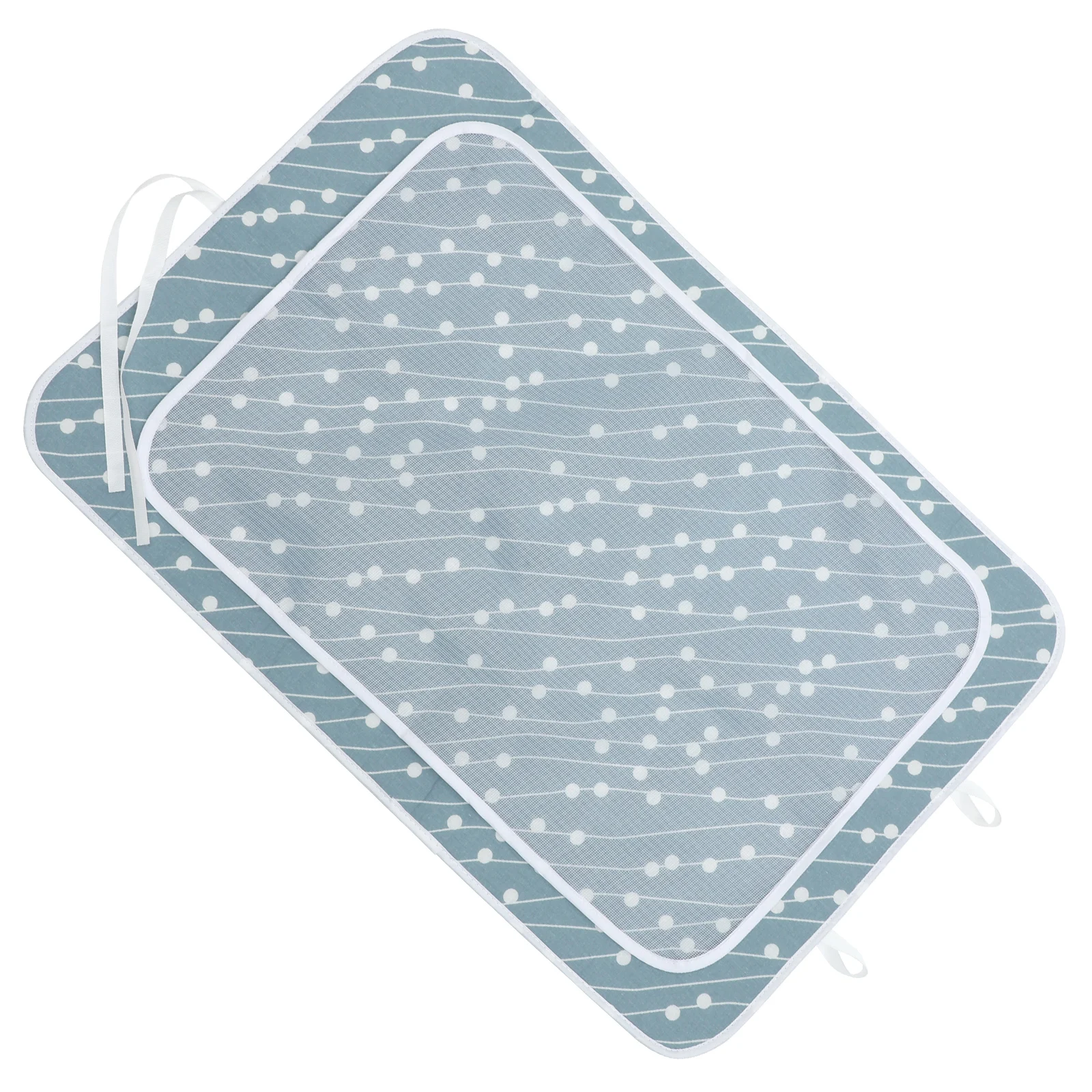 

Portable Folding Pad 48x72cm Heat Heat-Resistant Ironing Pad Resistant Mat Reusable Polyester Mesh Cloth Ironing Board Cover