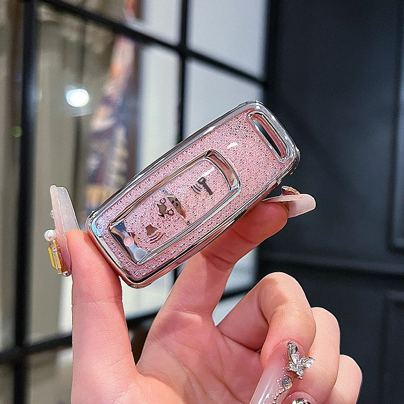 كريستال نمط بولي TPU غطاء مفتاح السيارة عن بعد Fobs حقيبة لهوندا دراجة نارية K01 K35 KOR K77 ADV SH 150 فورزا 300 350 PCX150 PCX160