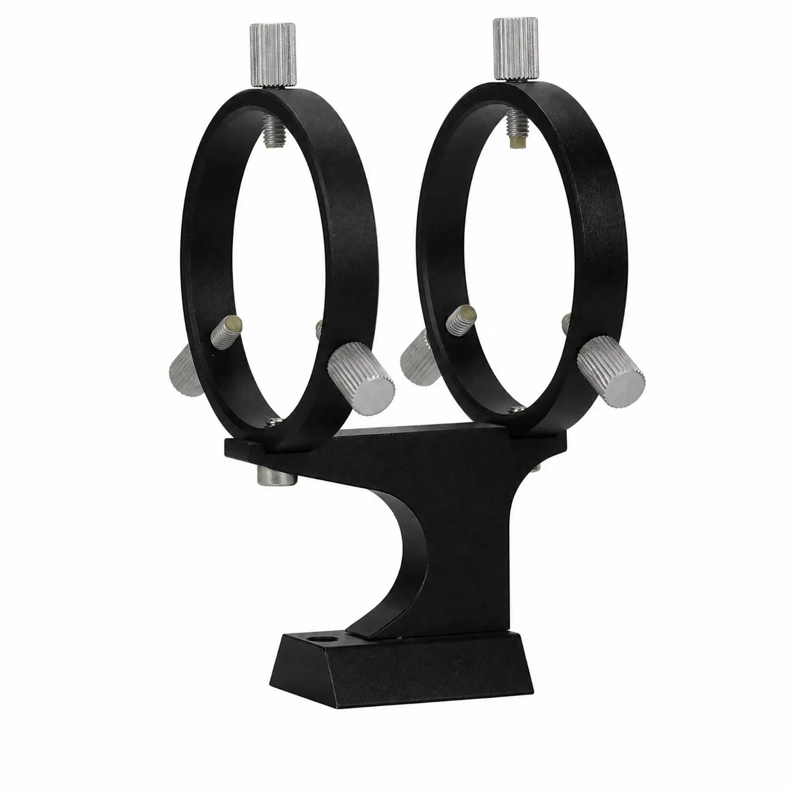 Metal-Aluminum Optical Mount with Threaded Base Sturdy Adjustable Band Holder with Stand for Studio Equipment Setups, Portable