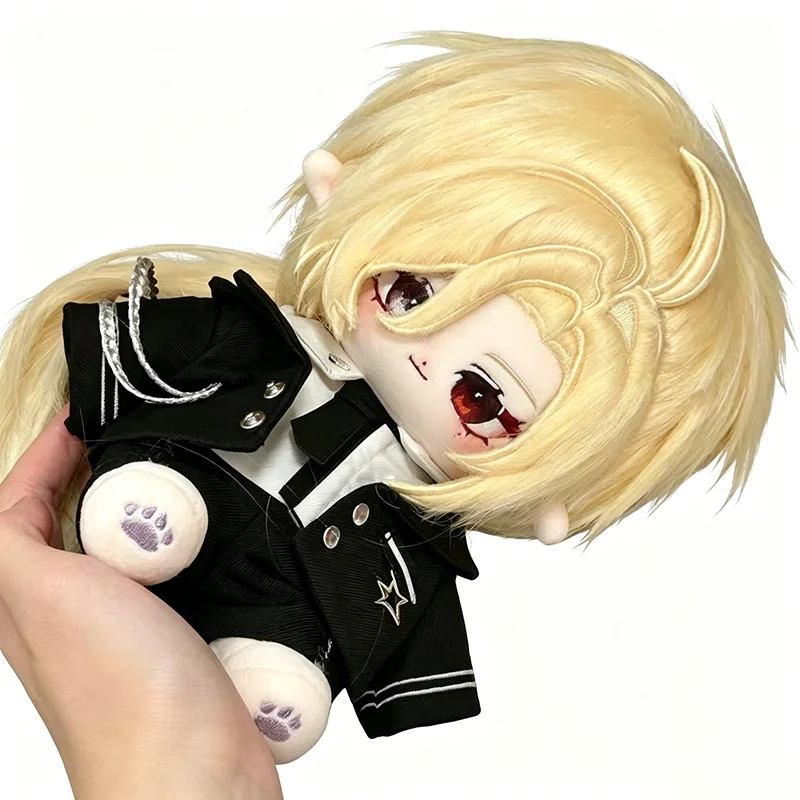 Stuffed Zenless Zone Zero Hugo Vlad Attribute 20cm Cotton Doll Cute Genuine Dress-up Plush Model Toys for Fans Collectibles Gift