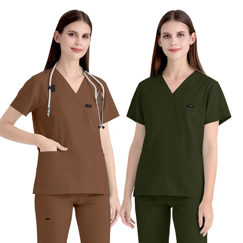 Multilcolors Hospital Medical Scrub Suits Uniform Women Men Scrubs Set Beauty Work Clothes Nurse Accessories Dental Surgery Suit