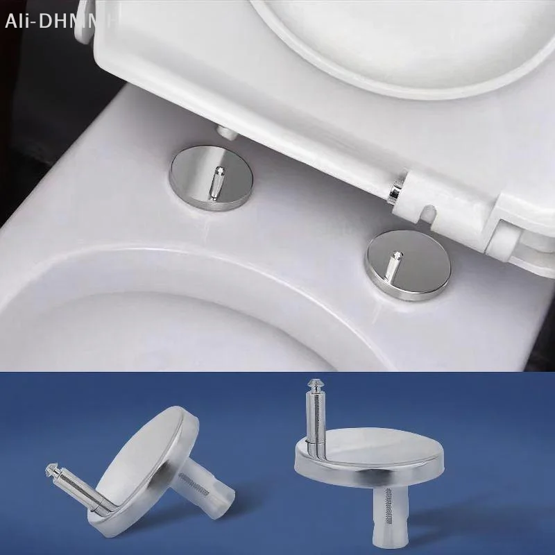ZLinKJ Toilet Seat Hinge Mounting Bolts 1 Pair Rust Resistant Easy Install Universal Fit Bathroom Plumbing Repair Accessories
