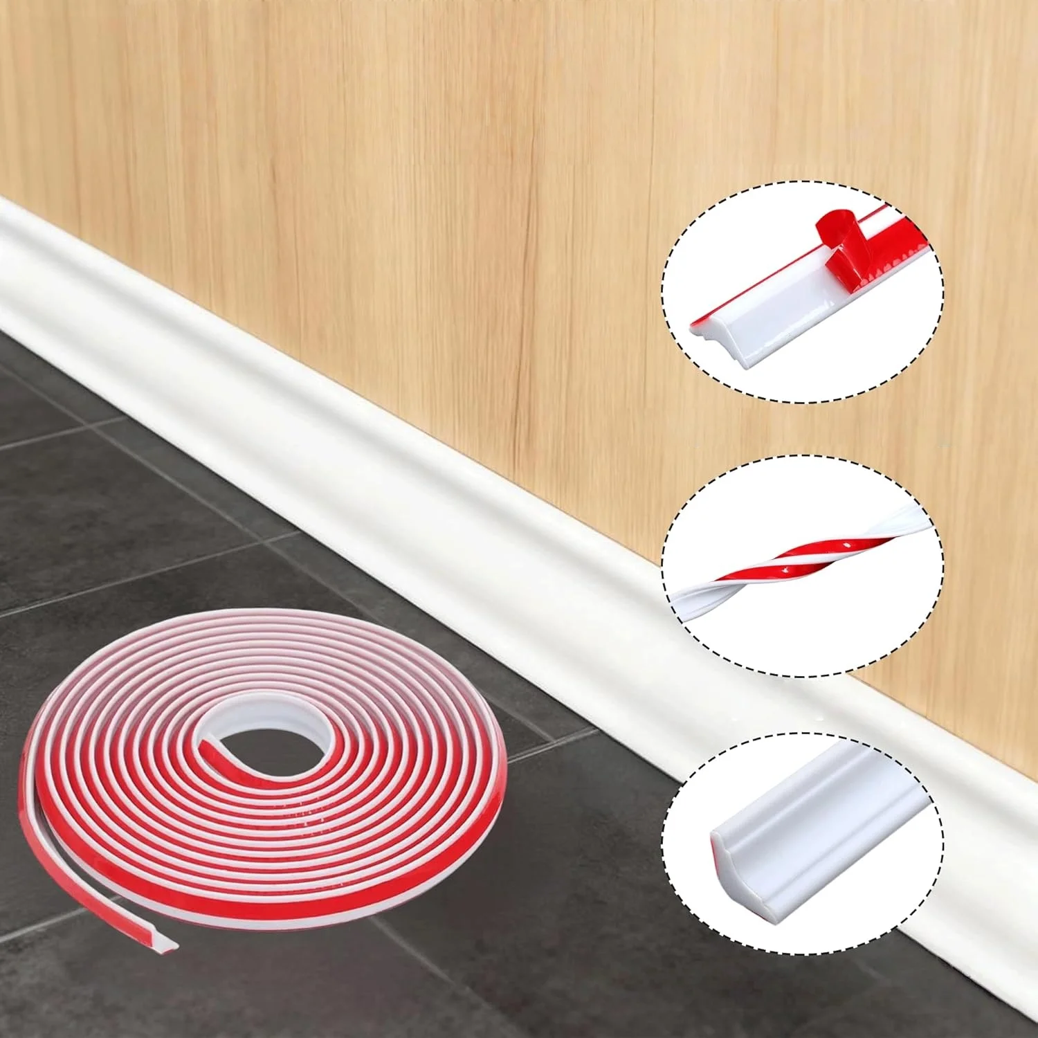 1PC 1/3/5/6m Self-Adhesive Skirting Waist Line Background Border Strip Wall Corner Decor Line Ceiling Decoration Edging Sticker