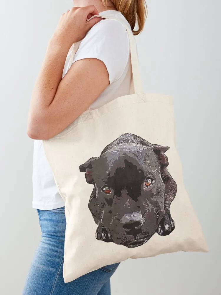 

Staffy Looking Cute! Tote Bag ecological bags great bag custom bags tote bag woman