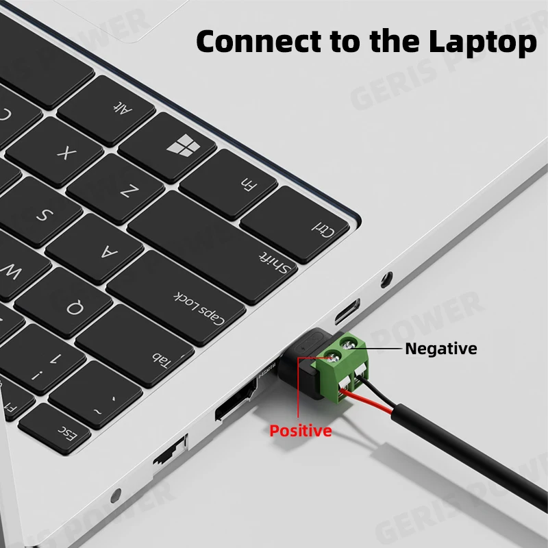 USB Male to 2 Pin Terminal Block Solderless Charging Connector 5V USB A Screw Terminal Plug OTG Adapter for LED Light Camera