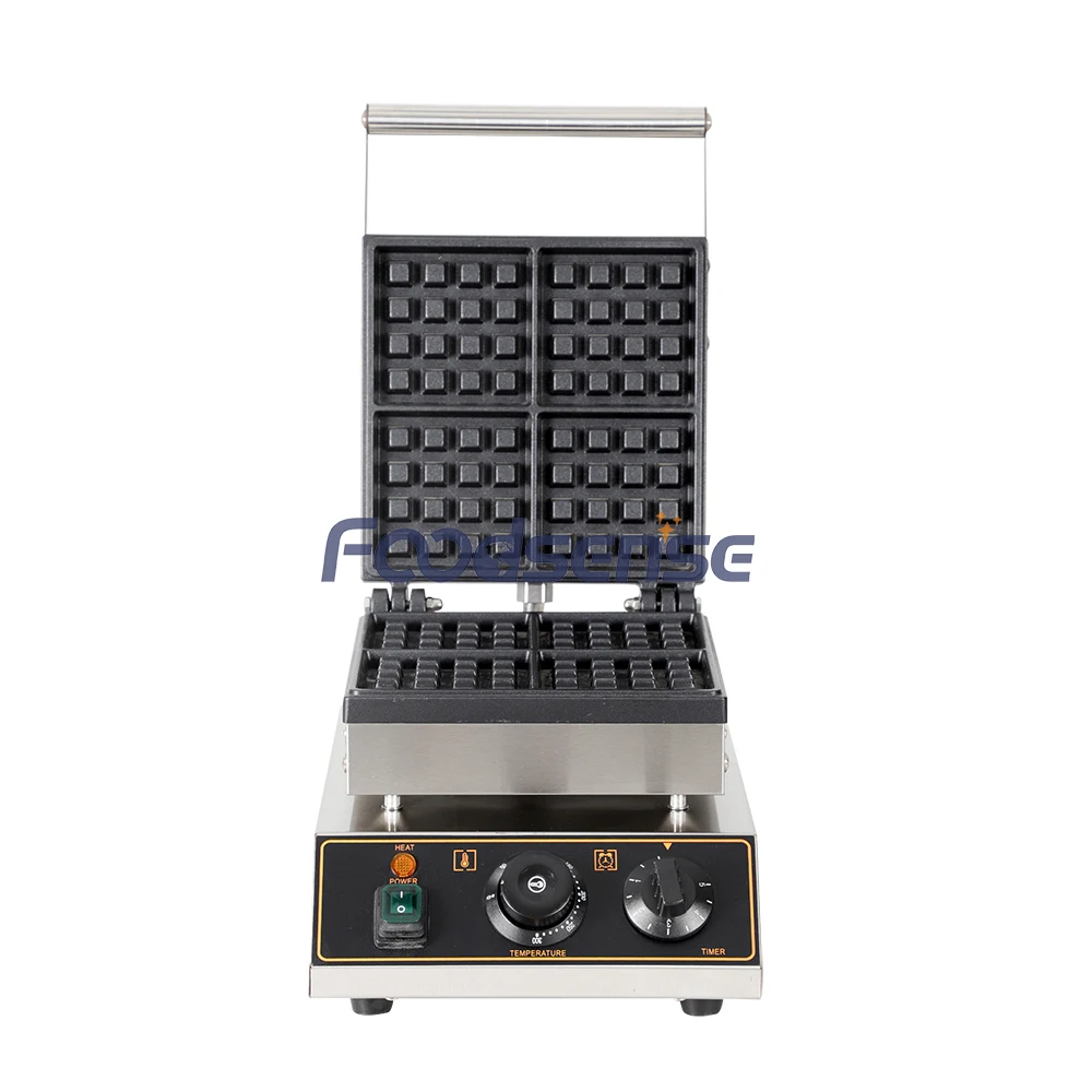 New Arrival 4 * 4 Square Household Belgian Filled Breakfast Waffle Maker