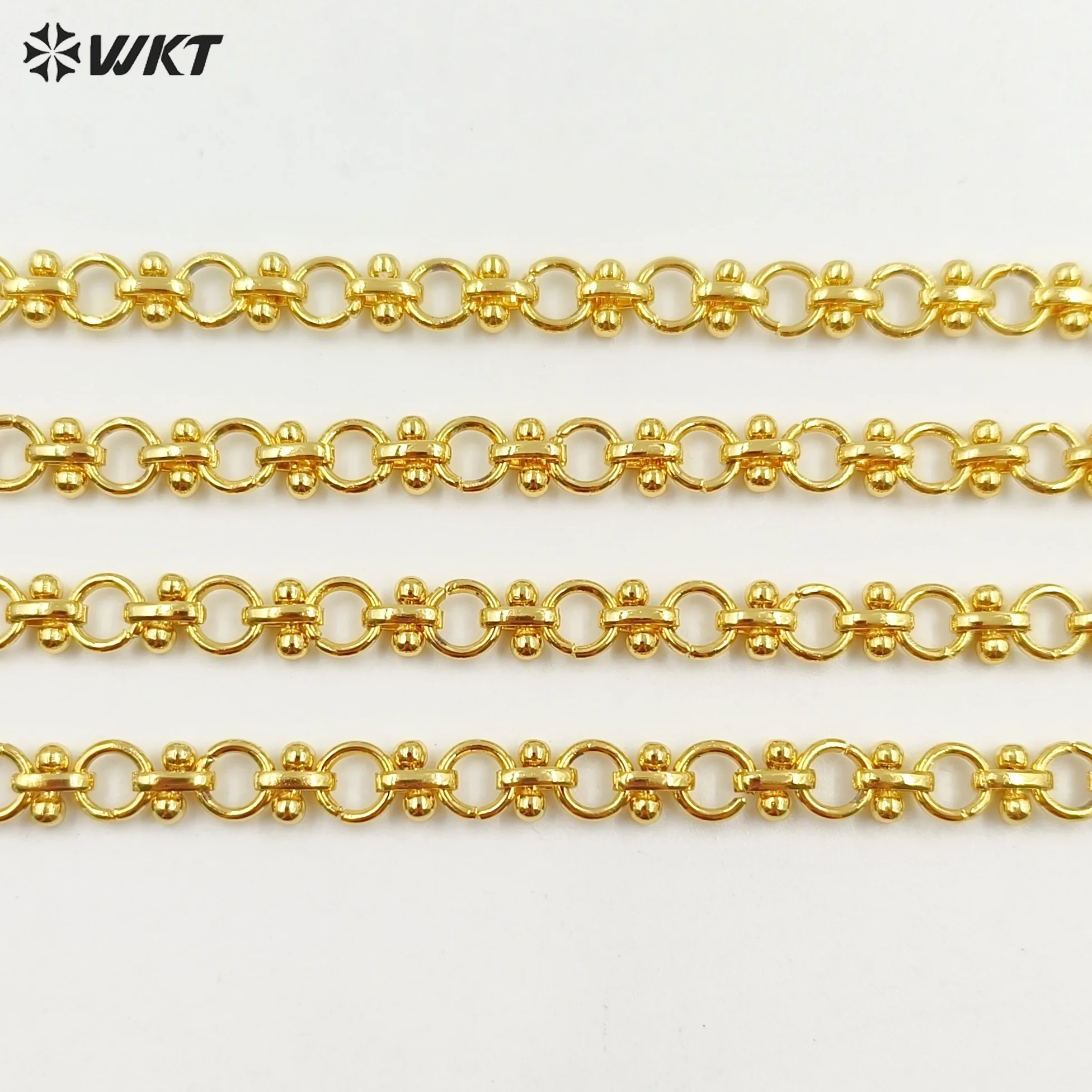 WT-JFN22 New Arrival Jewelry Finding 18K Gold Plated 16 Inch Simple Chain Necklace For Women Sweater Decorated