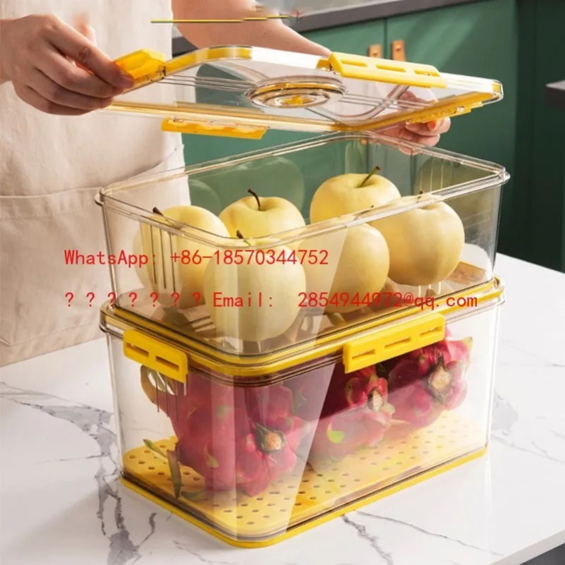 L Kitchen Refrigerator Storage Box Thickened Storage Room Drawer Box Container Tools