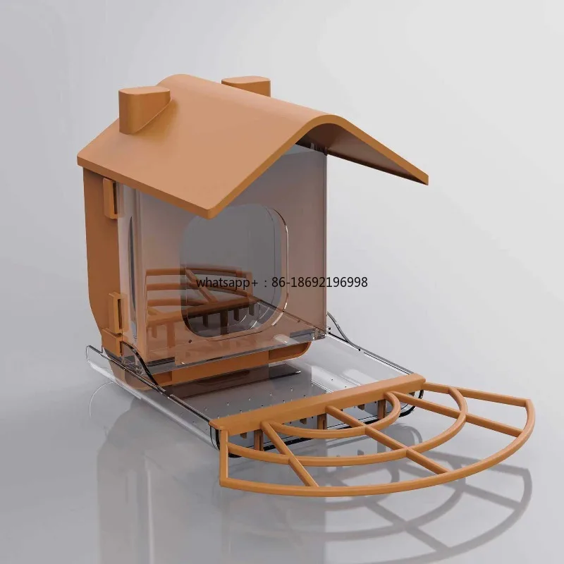 Outdoor Bird Feeder with Large Capacity and Waterproof Feature for Bird Watching