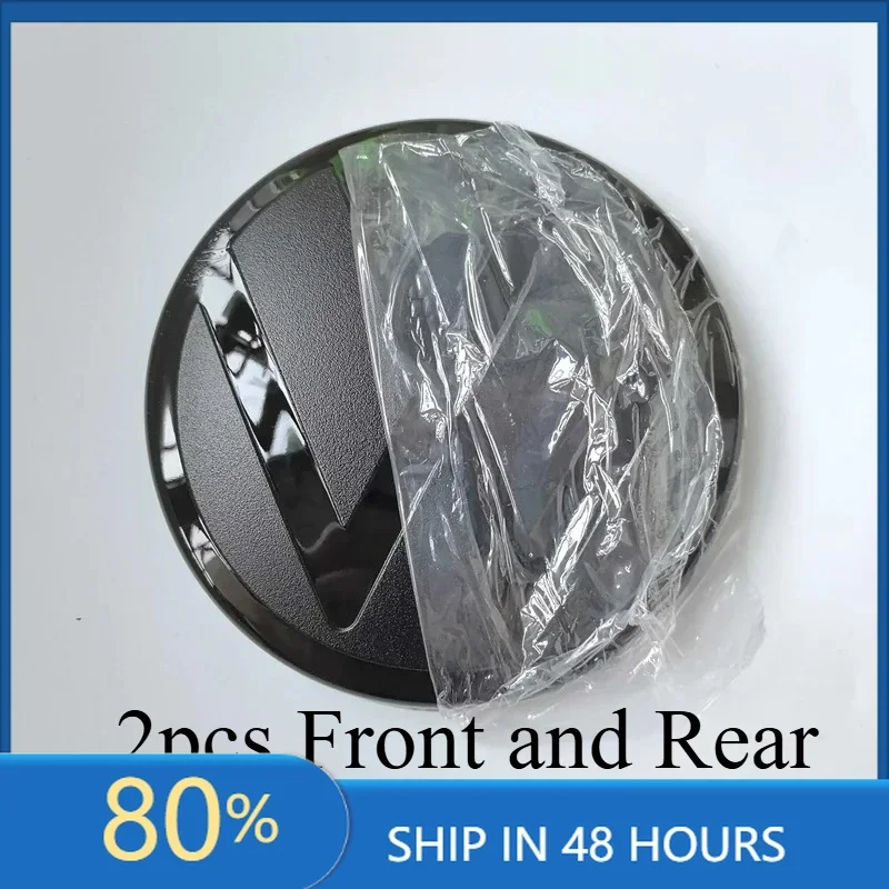 

Колпаки ступиц 2 шт. Передняя и задняя эмблема для VW Golf 6/Golf 7/Golf 7.5/Golf 8 Not Affect ACC Модифицированная черная этикетка с плоским зеркалом и логотипом Co