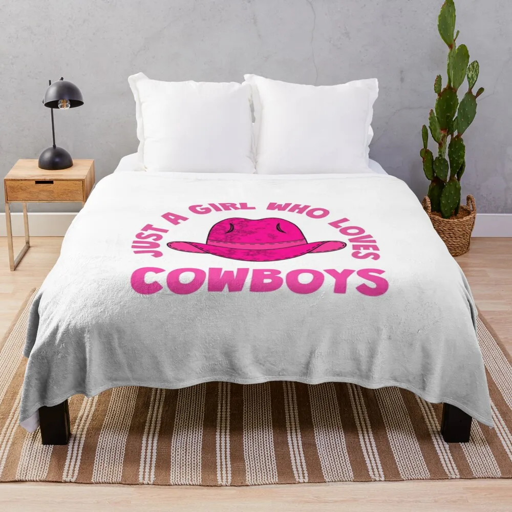 

Pink Cowboy Hat Funny Quote Throw Blanket Fashion Sofas Hairys decorative Blankets