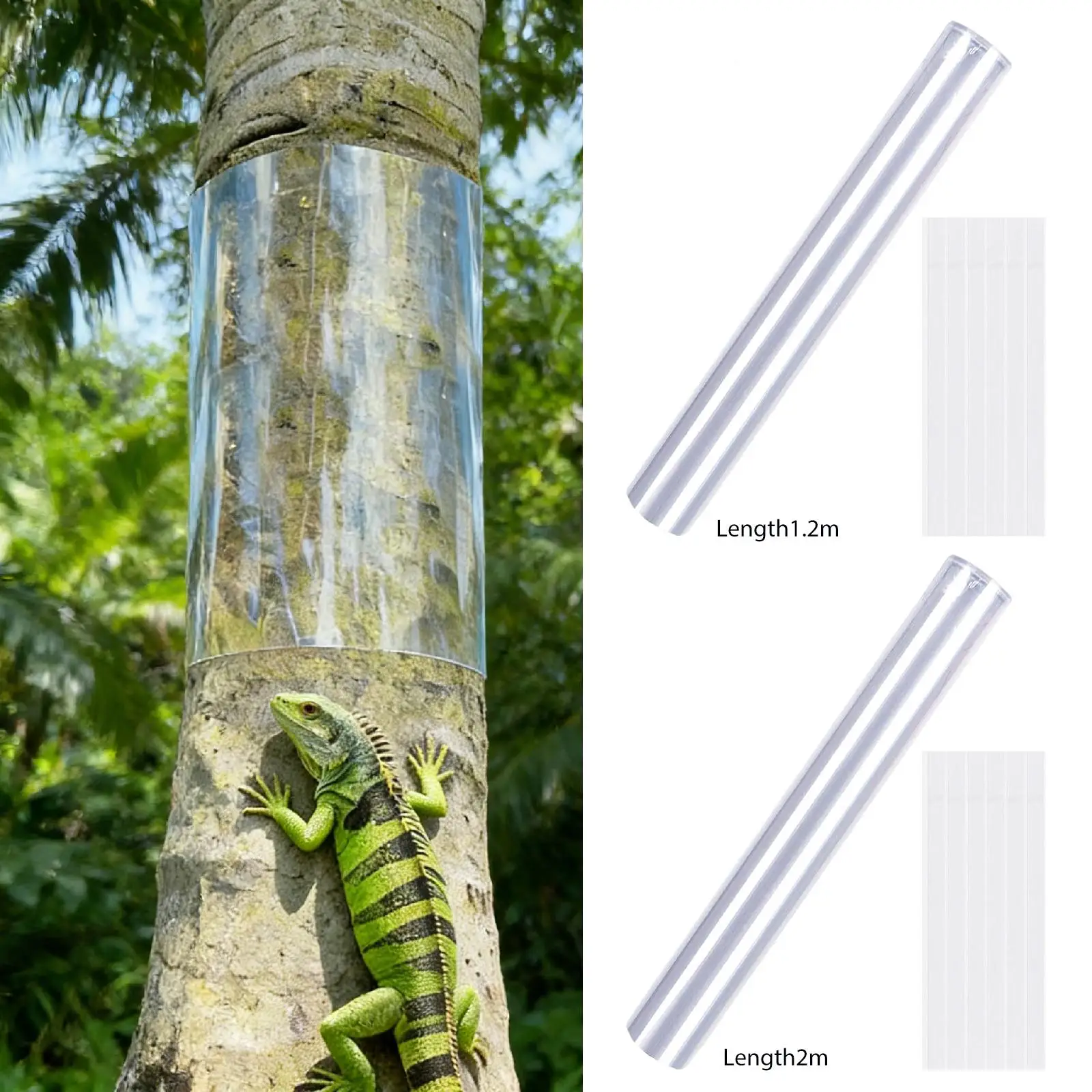 Plant Trunk Protection Cover with Self Adhesion Strips Animal Barrier Fence for Climbing Plants Support in Yard