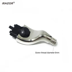 iRAZOR Nickel Silver Color Mach 3 Razor Head Connector Cartridge for DIY Shaving Handle Holder and 3 Layer Beard Blades Adapter