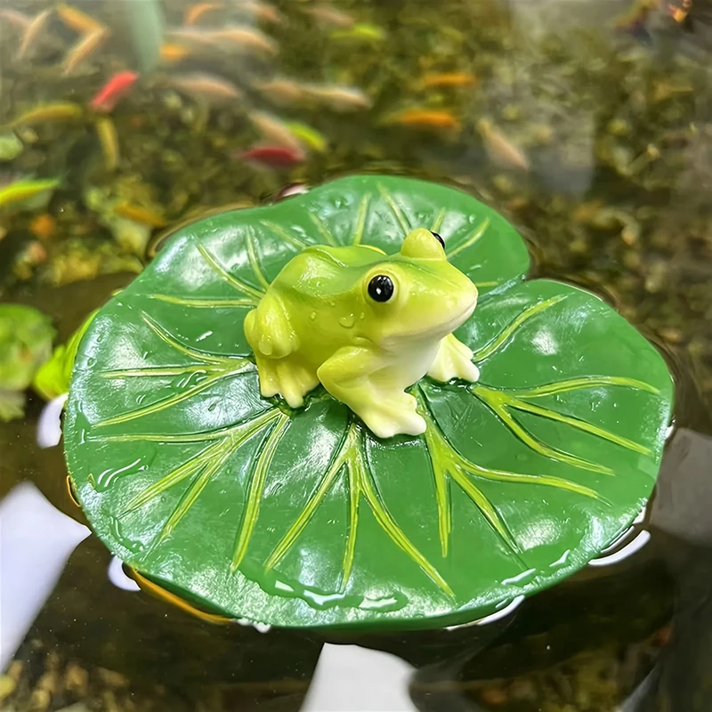 

Resin Frog Garden Decor, Realistic Animal Ornament, Decorative Frog Sculpture Indoor And Outdoor Use, Perfect For Home, Balcony
