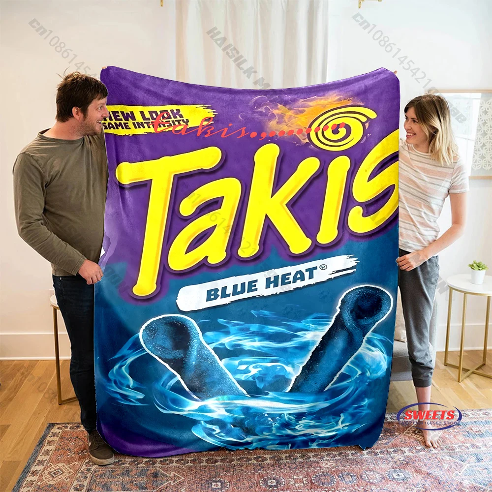 Delicious Snack T-Tak1s Pattern Print Blanket for Kids & Adults Bedroom Living Room Sofa Bed Four Seasons Blanket Holiday Gifts