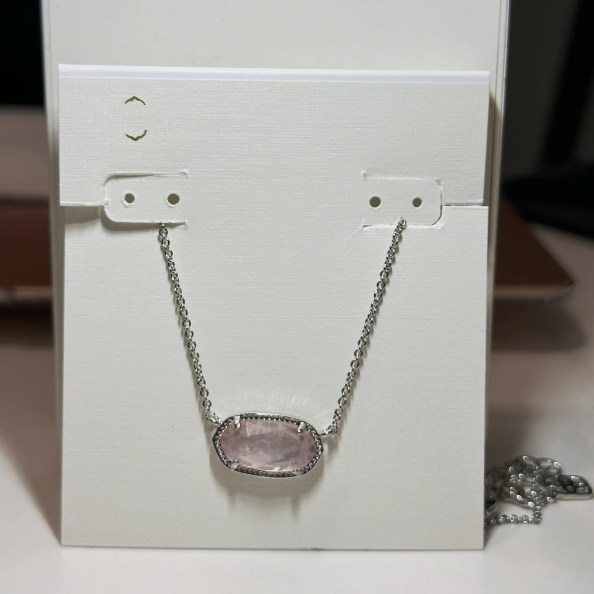 YEEVAA Geometric Rose Quartz Gemstone Pendant Necklace for Women, Fashion Jewelry, Unique Gifts