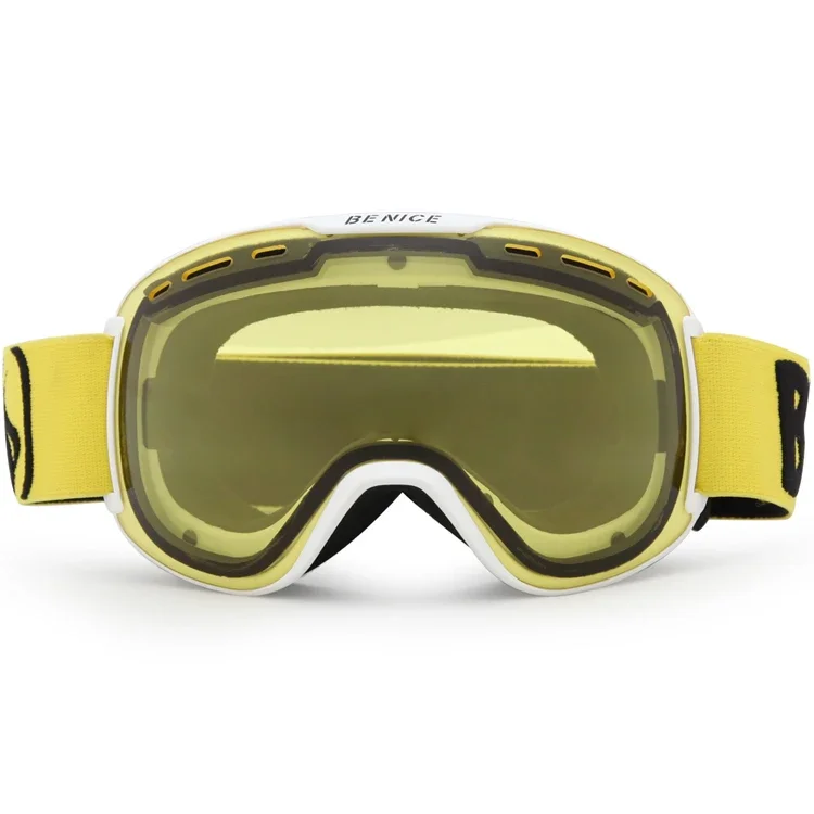 Factory direct wholesale price adult skiing gear UV protection Anti-fog Mirror Coating eyewear skiing goggles SNOW-4800