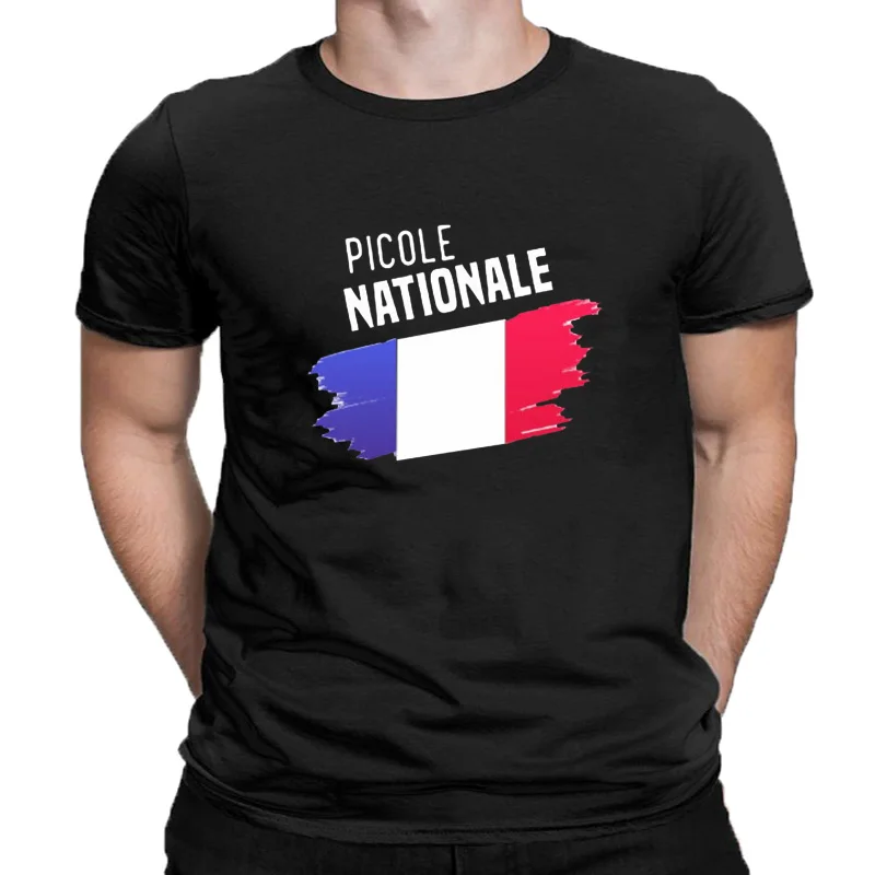 CreMobHumor-T-shirt Picole Nationale à Col Rond pour Femme, Streetwear, Simple, Décontracté, Doux, Classique, Kawaii, At