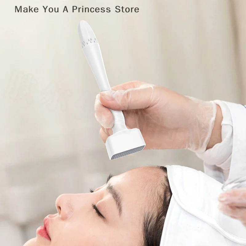 New One-Time Use Adjustable Needle Length Stainless Steel Needle Stamp Travel Case Microneedle For Skin Care Hair Loss Treatment