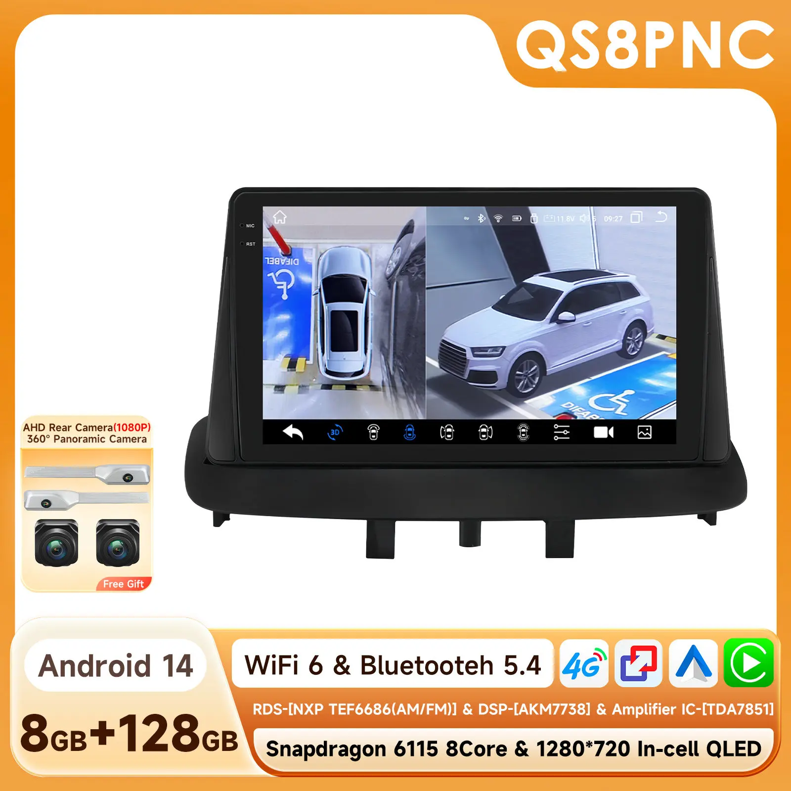 Android Autoradio Voor Renault Megane 3 2008 - 2014 Multimedia Videospeler Gps Draadloze Carplay Auto Audio Stereo 9 Touchscreen - afbeelding 1