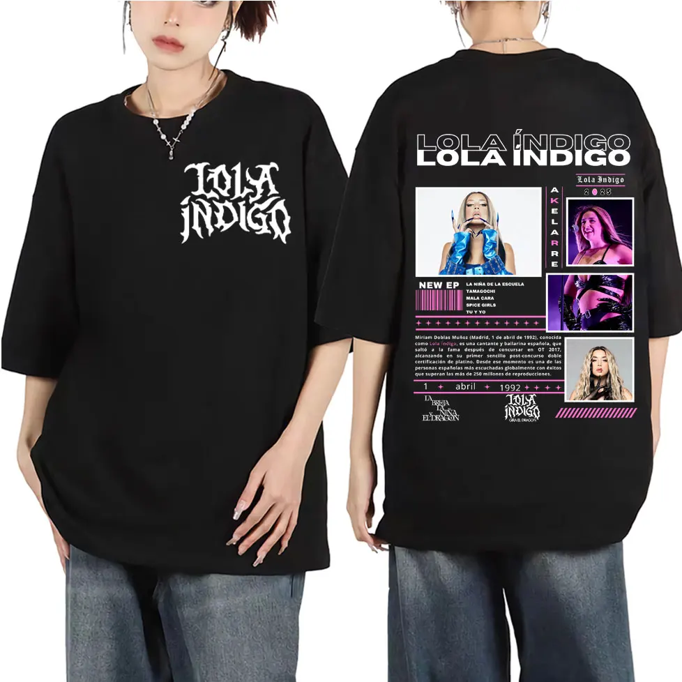 

Singer Mimi Doblas 2025 Tour Graphic T Shirts Fashion Aesthetic Short Sleeve T-shirt Men's Women's Casual Loose Cotton T-shirts