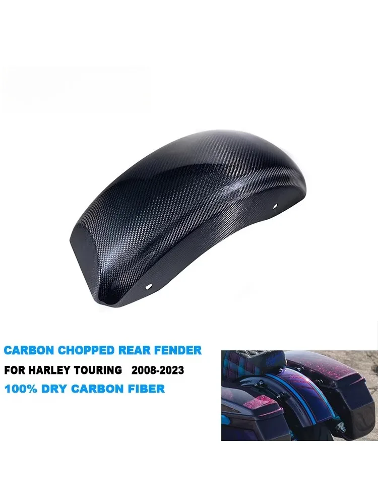 3K Echt-Carbon-Motorrad-Kurz-Schutzblech, gekürzter Heckfender für Harley Street Glide Road Glide 2009-2026