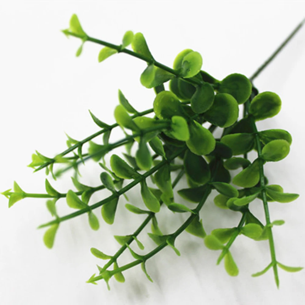 

10pcs Artificial Fake For Home Artificial Bedroom Plants Decoration Green Simulation Plants Decor