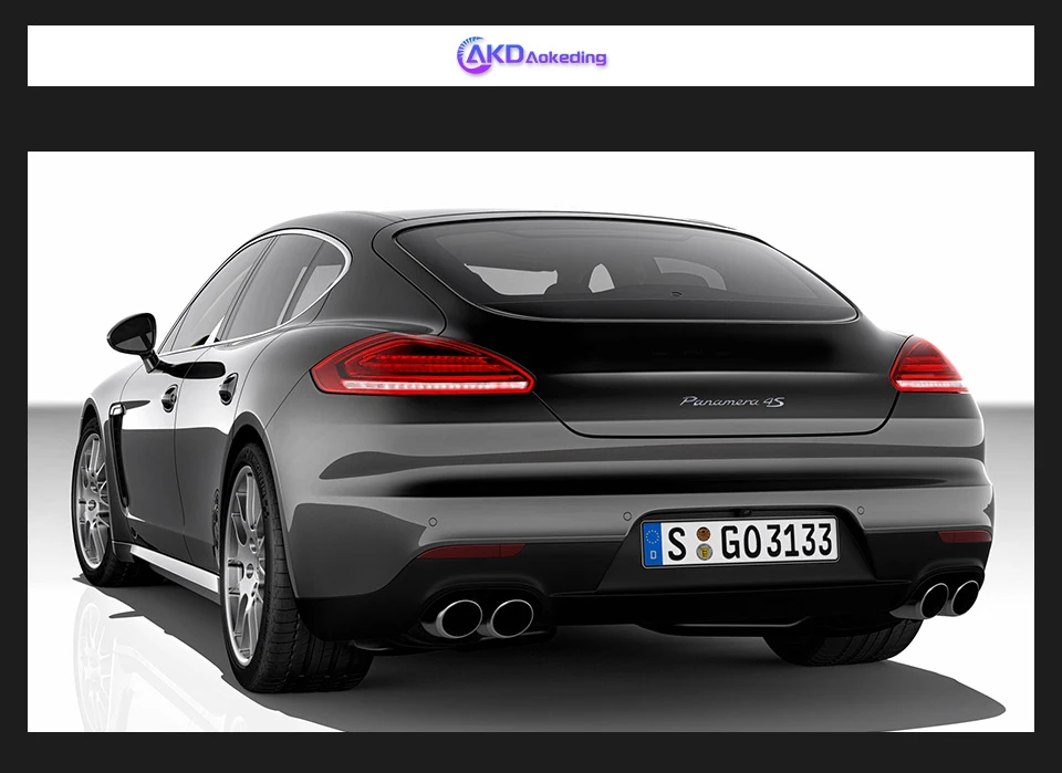 AKD Tail Lamp for Porsche Panamera 970.1 970.2 LED Tail Light 2010-2013 Rear Fog Brake Turn Signal Automotive Accessories