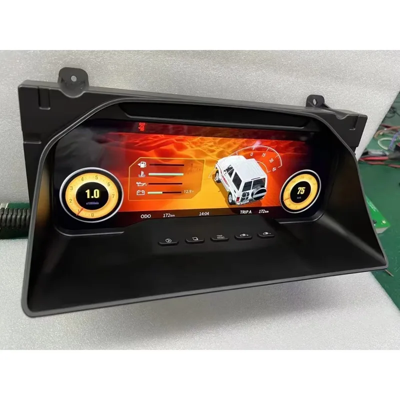 Car Interior Modified LED Cluster Instrument Panel Central Dashboard for 1992 Land Cruiser VX Turbo(70-Series)