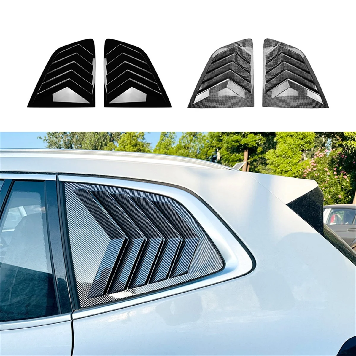 Car Rear Window Louvers Shutters Blinds Cover Trim for X3 G01 2018-2024 Car External Trim Accessories,B