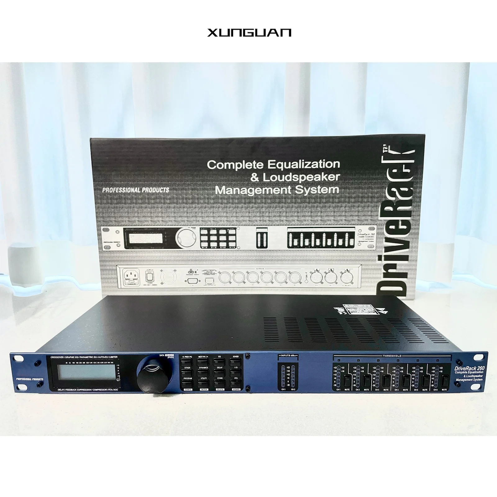 

DriveRack 260 Высокопроизводительный контроллер аудиопроцессора 2 в 6 выходов Аудиозвуковое оборудование для системы выступлений на сцене