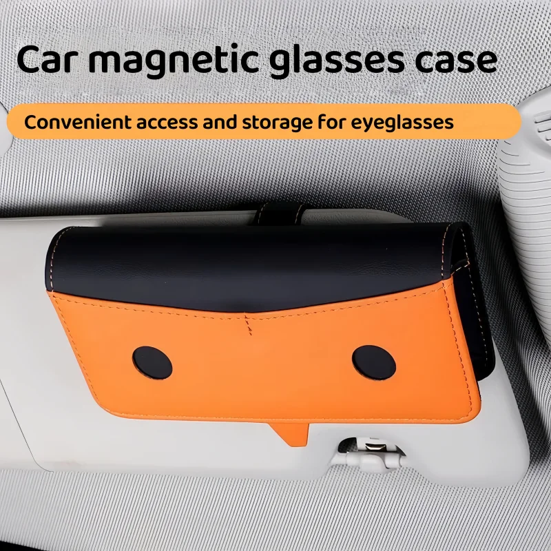 

New car glasses case, car accessory storage, for sunglasses holders, sun visors, and other car glasses cases.