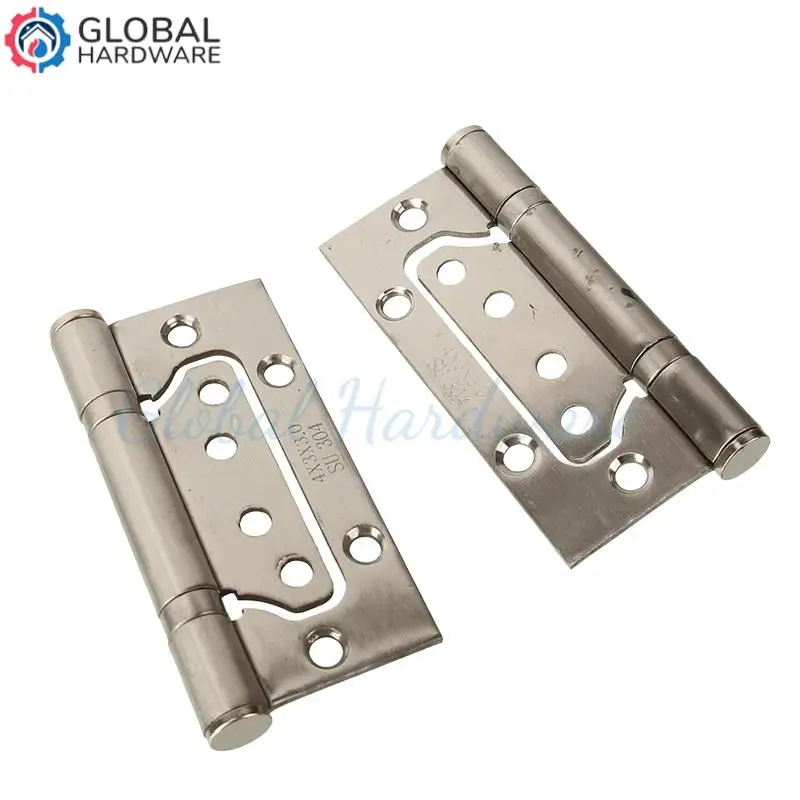 

Stainless steel hinge without grooves 4 inch mother and child hinge room wooden butterfly loose page
