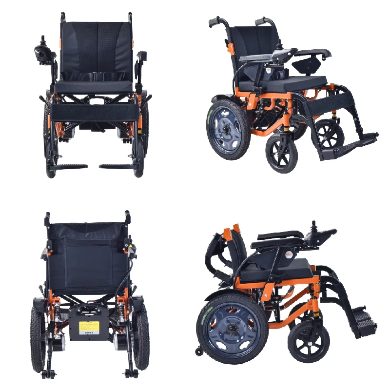 Customized Foldable Power Wheelchair With Motor Shock-absorbing Electric Wheelchair