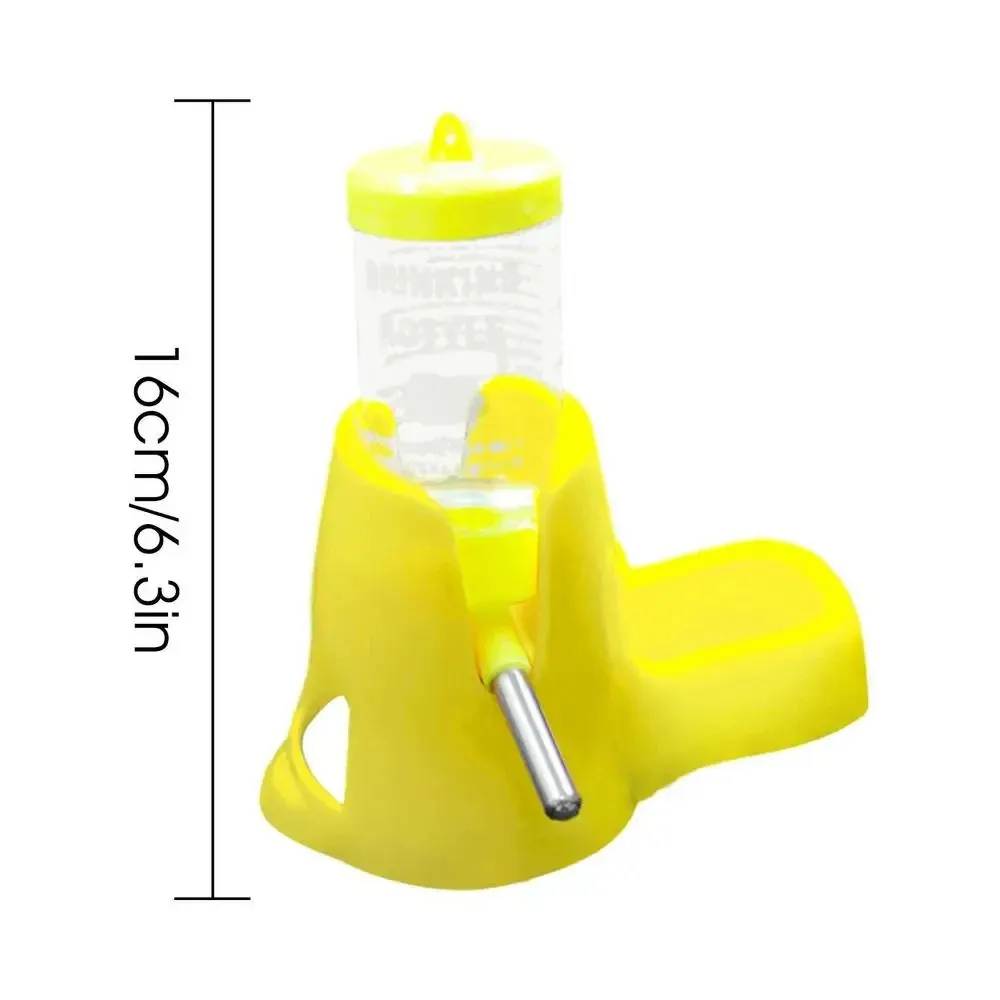 Hamster-Wasserspender, kleiner Tier-Automatikspender, Trinkwasserflasche, Schüsseln, Schüssel mit Lebensmittelbehälter für Meerschweinchen, Ratte – Detail 4