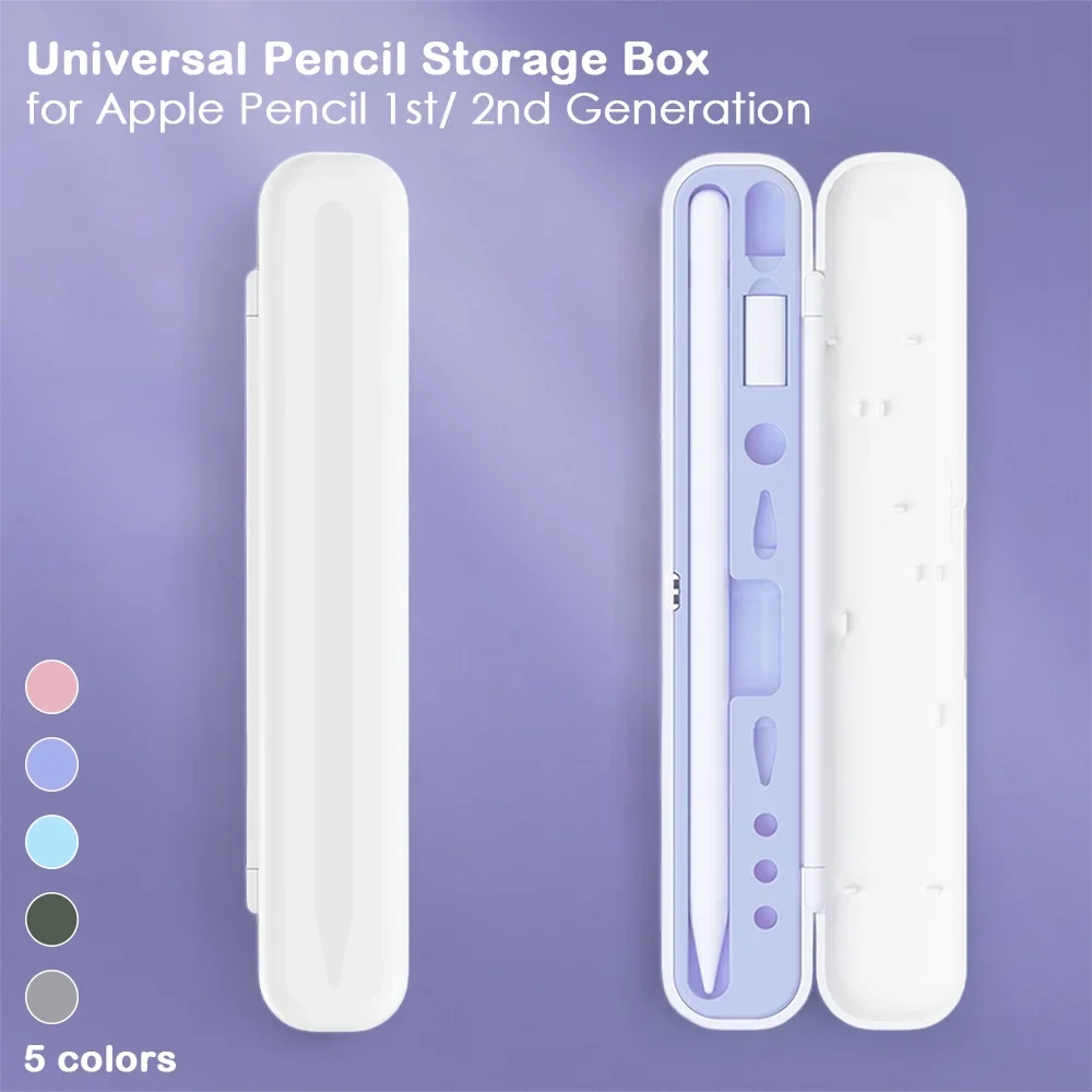 Universal Apple Pencil Case Apple Pencils Mini Protective Case Pen Accessories Multicolor Plastic Pencil Accessories Storage Box