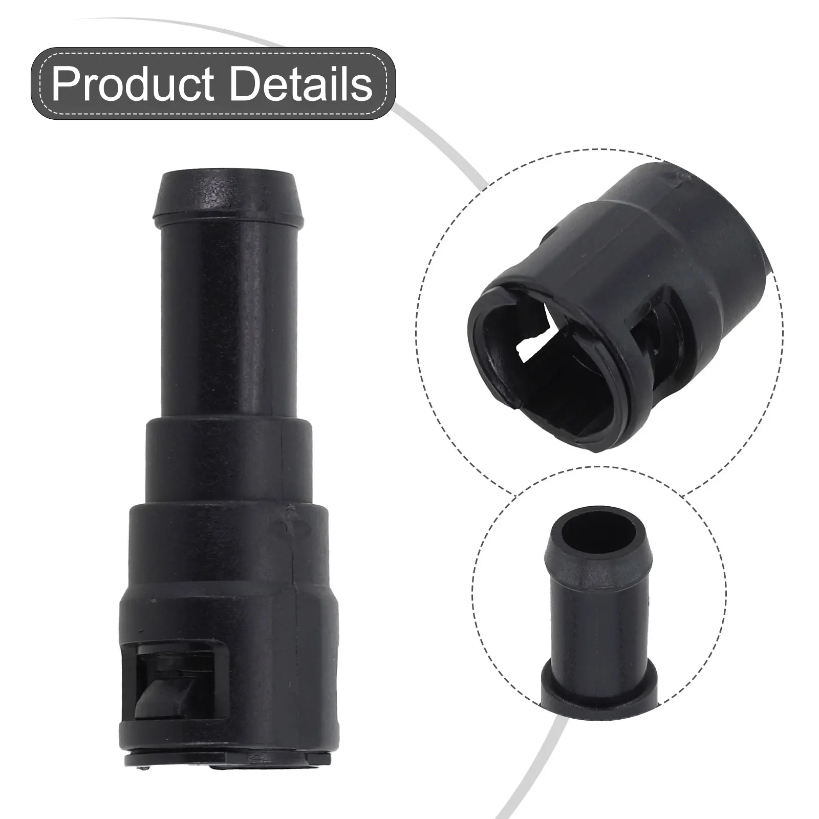 Functional High Quality Vehicles Hose Connector Heater ABS Wear Resistant B455-61-240A Efficiency Installation
