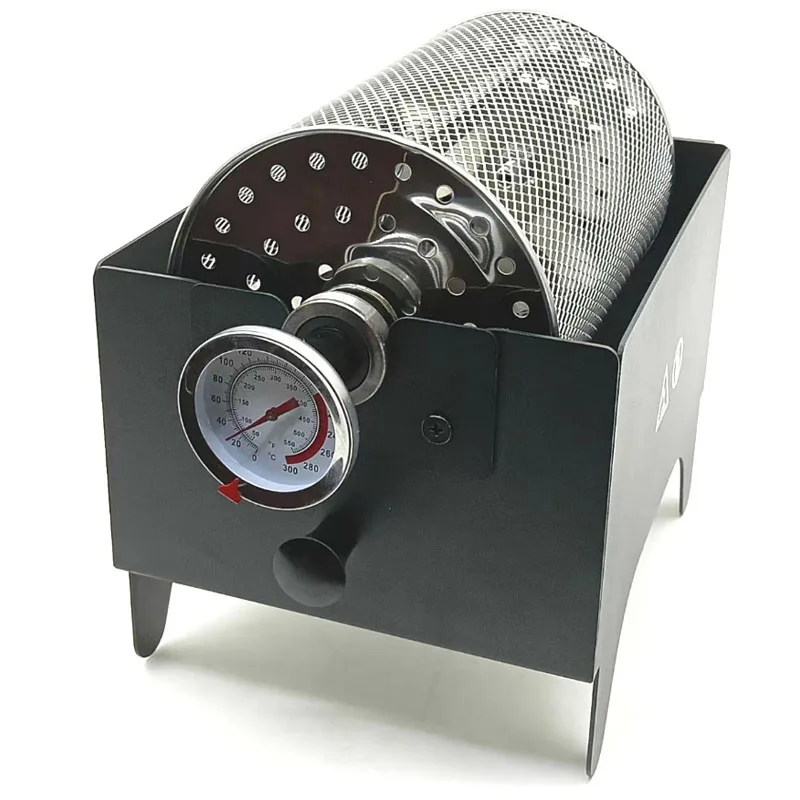 200 جرام تسخين الغاز محمصة حبوب البن عملية سهلة آلة تحميص حبوب البن المنزلية في المخزون