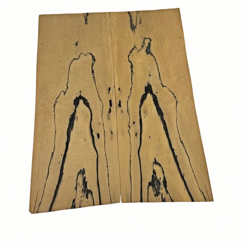 2Pcs 0.5Mm Natural Landscape Figure Veneer, Bookmatched, Guitar Body Veneer, DIY Marquetry Veneer, Size 50X18cm